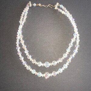 Vintage Auroa Borealis Crystal Necklace